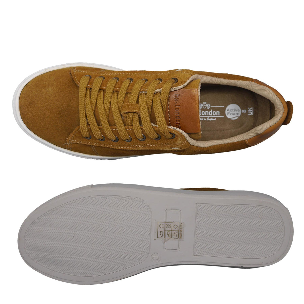 Romford Suede Smart Lace Up Trainers